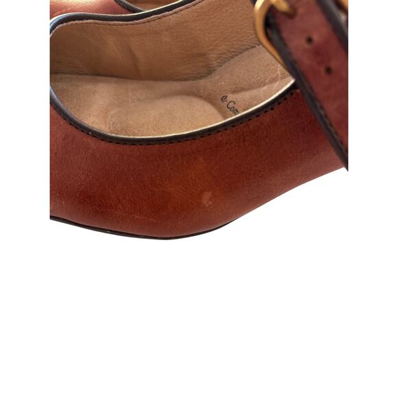 Söfft SF0073000 Leslie Leather Mary Jane Pumps Size 8M retro cork brown - Picture 7 of 12